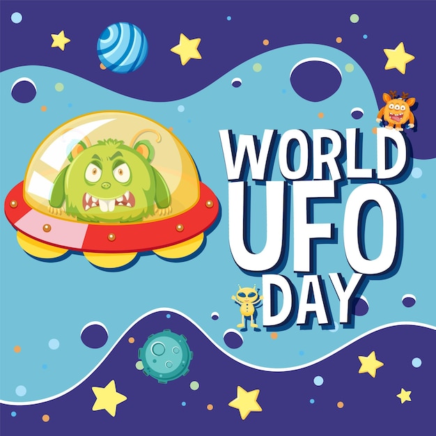 World UFO Day Poster Design