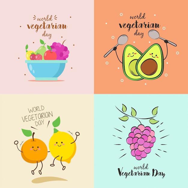 World Vegetarian Day Illustration