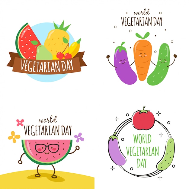 World Vegetarian Day Illustration