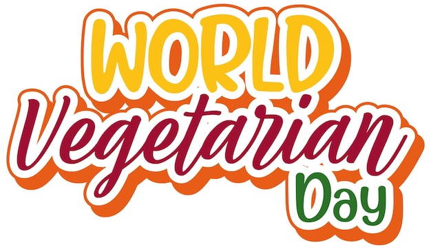 World Vegetarian Day logo on white background