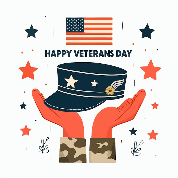 World Veterans Day Illustration Vector Image