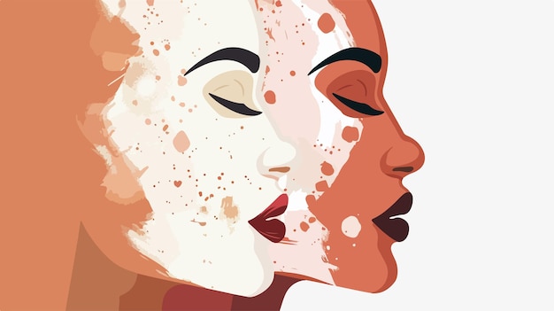 Vector world vitiligo day holiday concept image for june 25 dermatology awareness skin condition celebratin