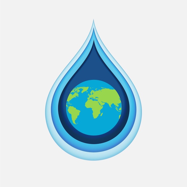 World water day Save water Vector illustration