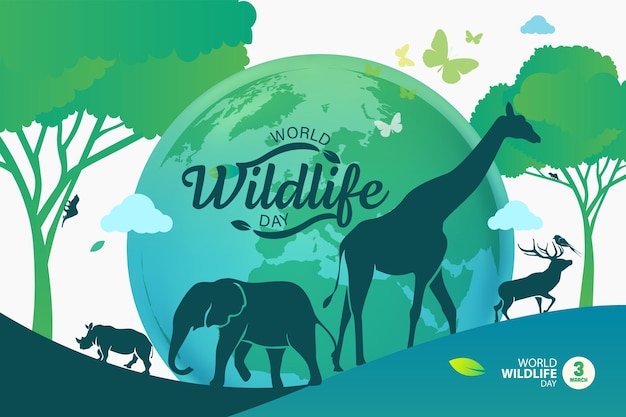 World Wildlife Day Logo design template March 3