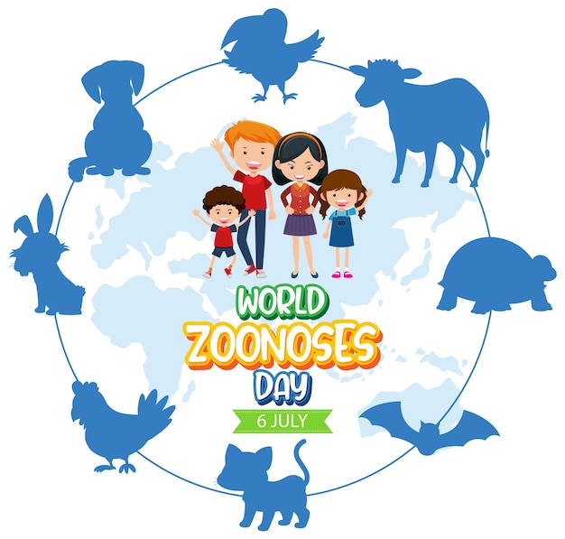 World zoonoses day banner design