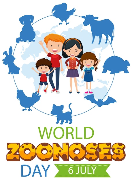 World zoonoses day banner design