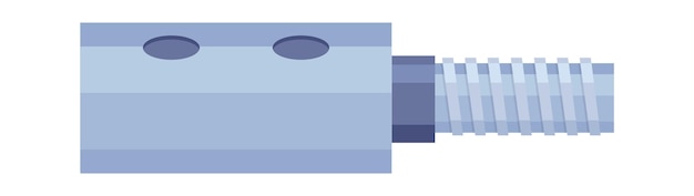 Worm drive part flat illustration