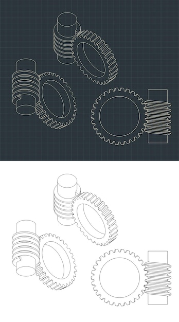 Worm Gear Drawings