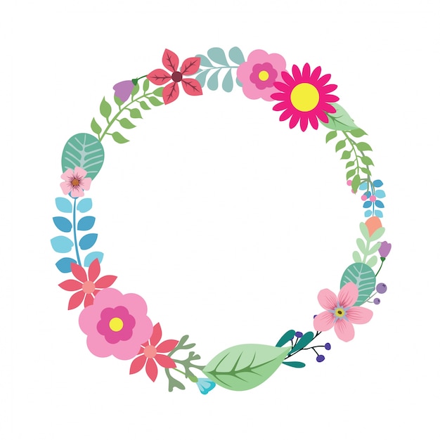 Wreath Frame Floral Flower