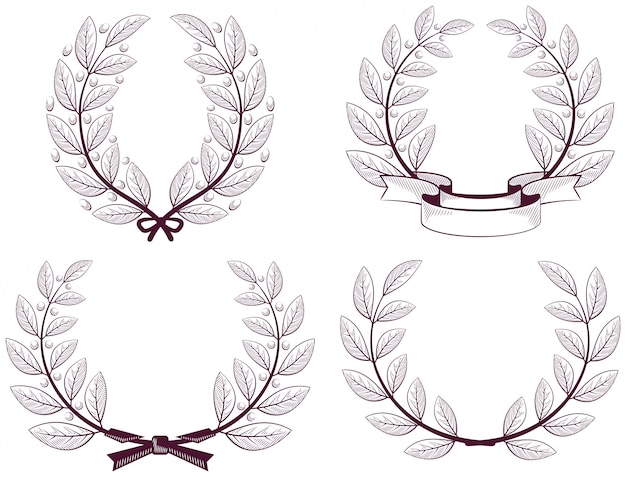 Vector wreath of the winner