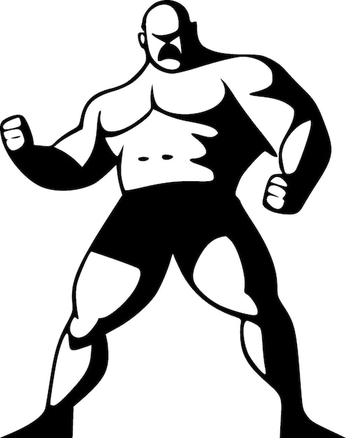 Wrestling High Quality Vector Logo Vector illustration ideal for Tshirt graphic