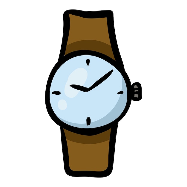 Wrist Watches Hand Drawn Doodle Icon