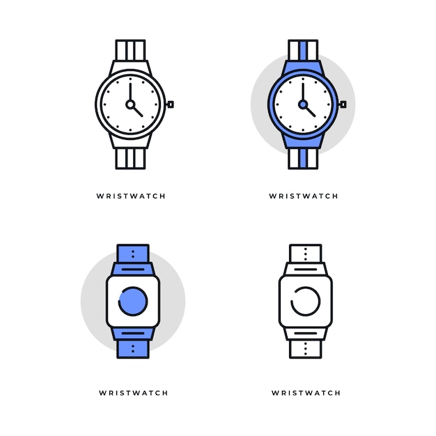 Wristwatch Icon set