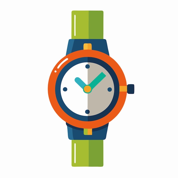 Vector wristwatch icon vector