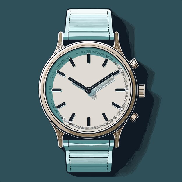 Vector wristwatchclock vector