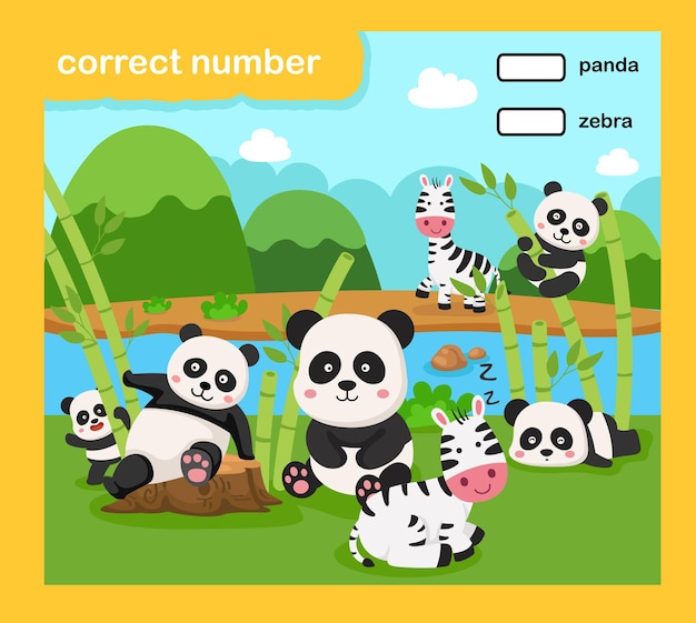 Write the correct numbers vector