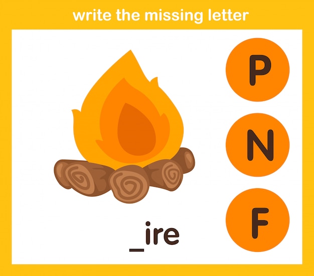 Write the missing letter