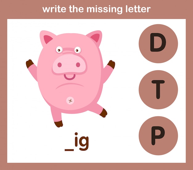 Write the missing letter