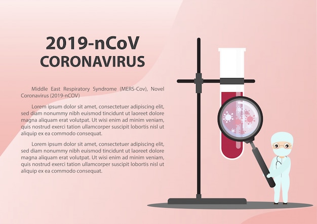 Wuhan coronavirus outbreak Concept.