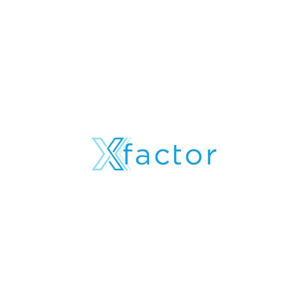 x factors logo design .