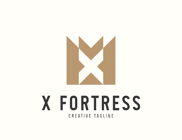 X Fortress logo design