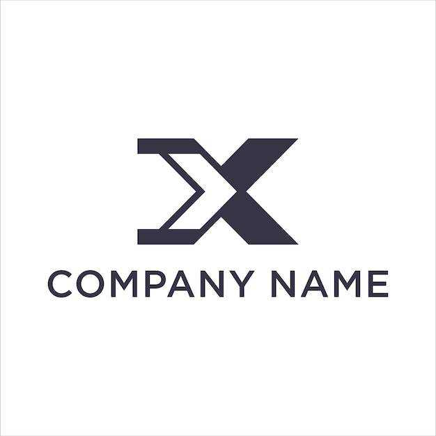 X Letter Logo Design Template Element