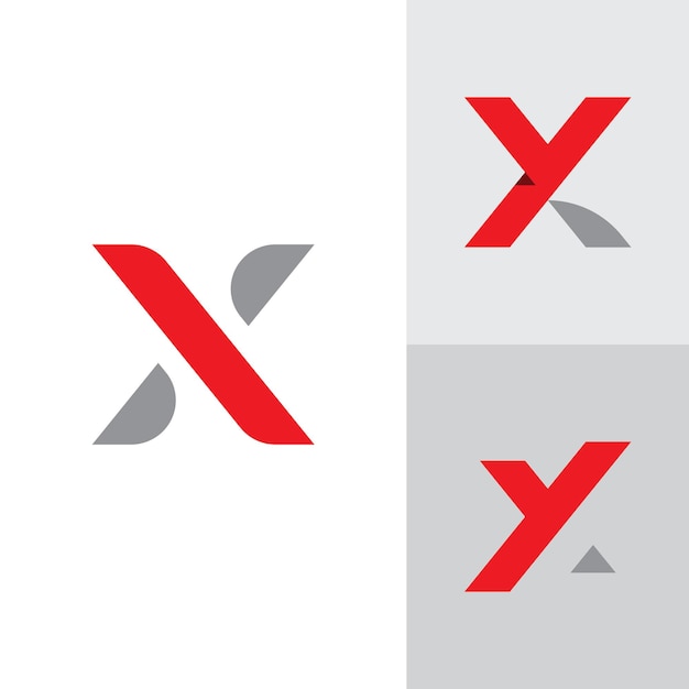 X Logo Design and template Creative X icon initials based Letters in vector