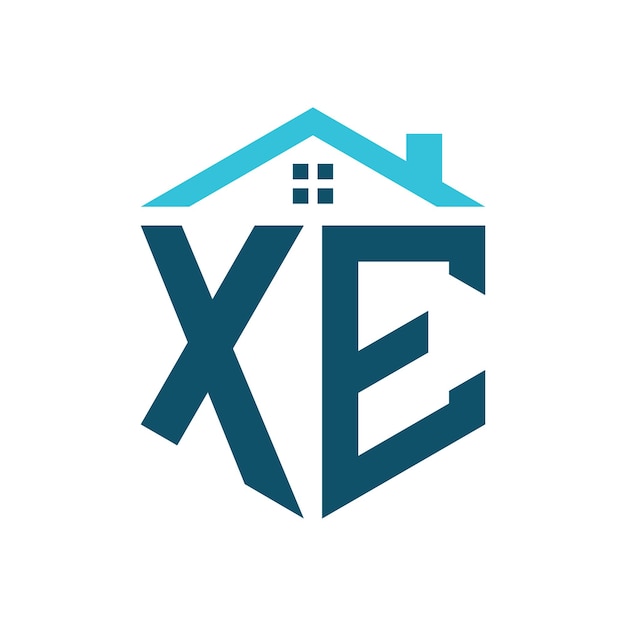 XE House Logo Design Template Letter XE Logo for Real Estate Construction or any House Related Business