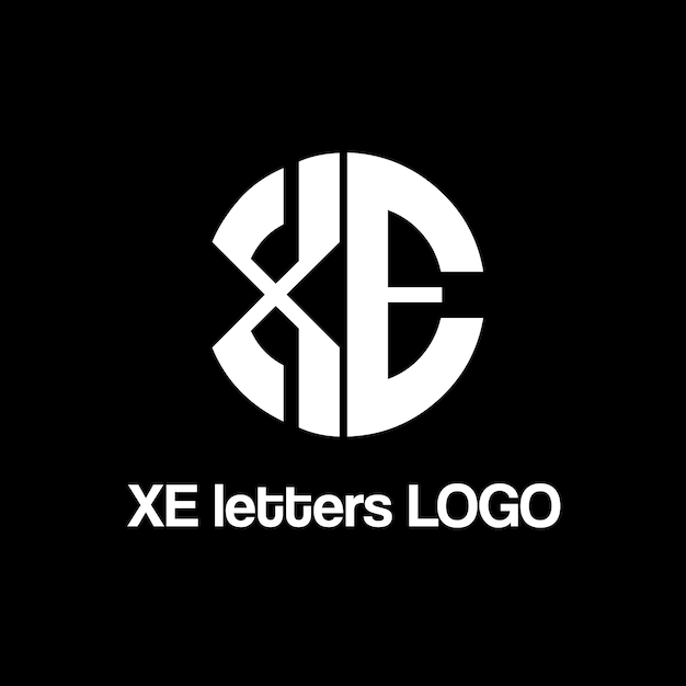 XE letters vector logo design