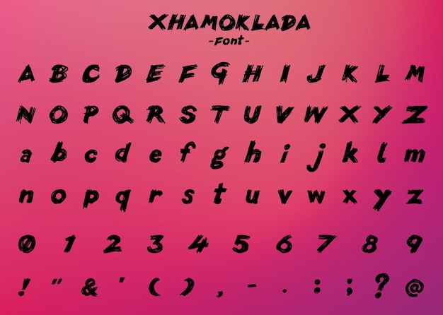 Xhamoklada Font Fill