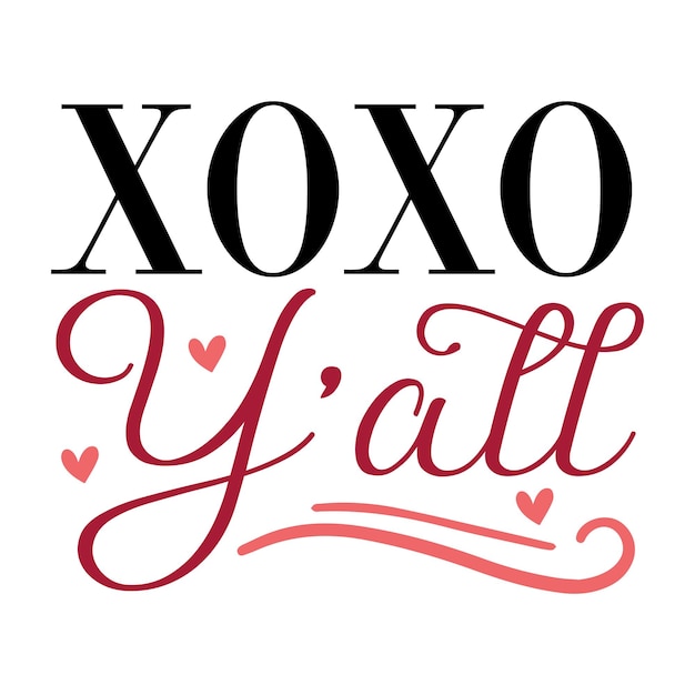 Xoxo y'all SVG