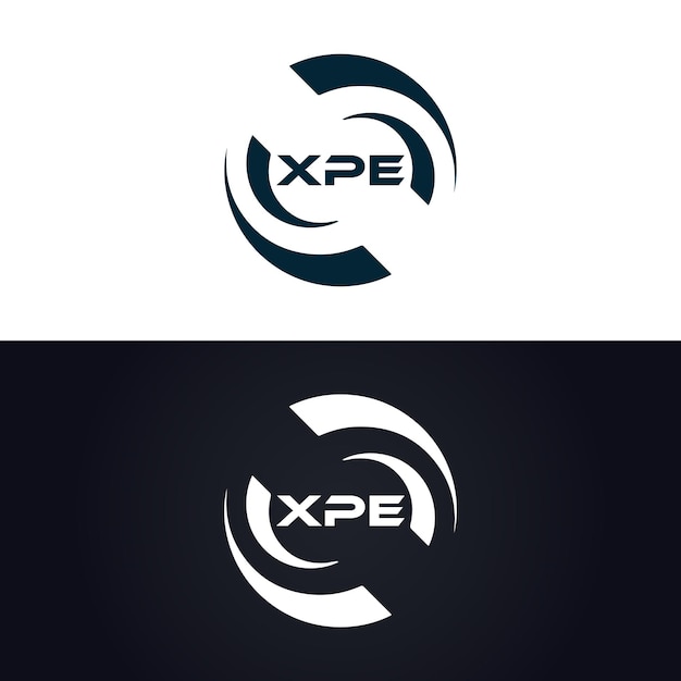 XPE logo X P E design White XPE letter XPE X P E letter logo design X P E letter logo design in