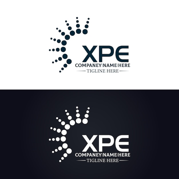 XPE logo X P E design White XPE letter XPE X P E letter logo design X P E letter logo design in