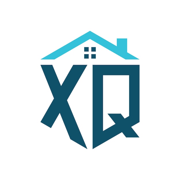 XQ House Logo Design Template Letter XQ Logo for Real Estate Construction or any House Related Business