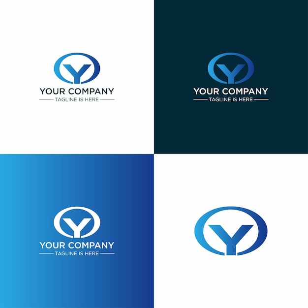 Y Letter Creative Logo Design Template