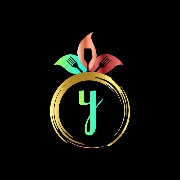 Y Monogram design Abstract Isolated restaurant,  food vector template