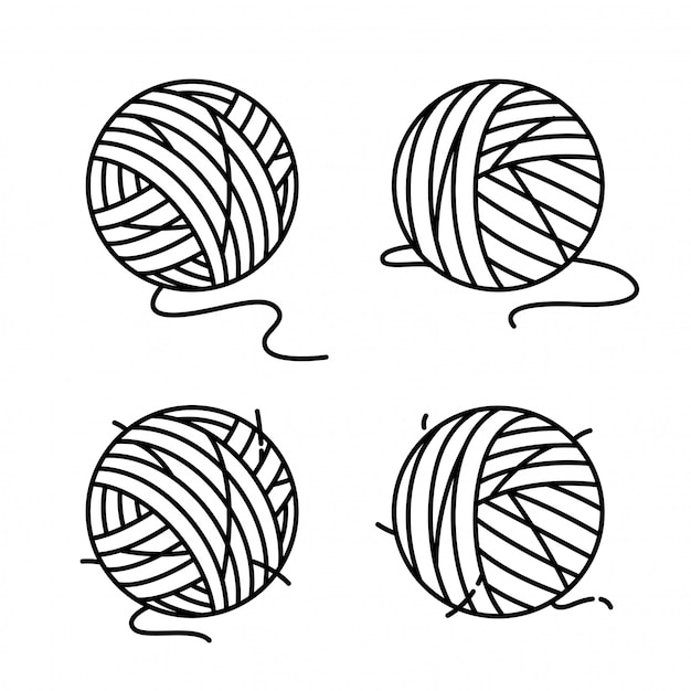 yarn ball cartoon