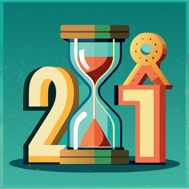 Year end 2017 business time countdown or improvement review concept as hourglass or sandglass with