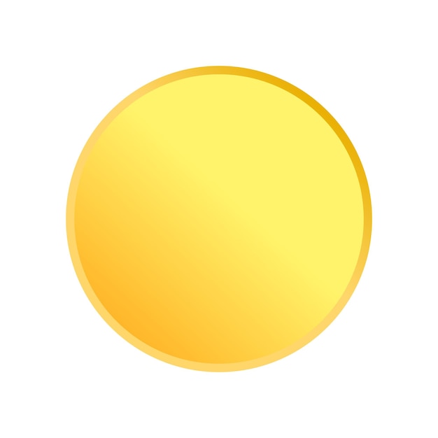 The yellow 3D huge dot on white background