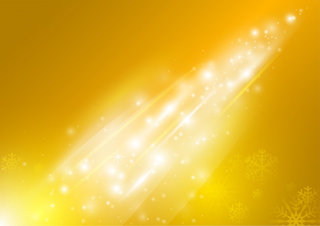 Yellow Abstract Christmas Background