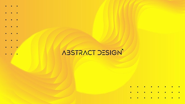 yellow abstract fluid background design