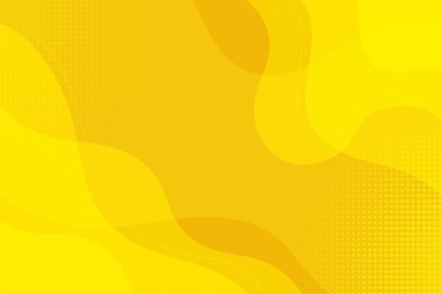 Yellow abstract fluid background