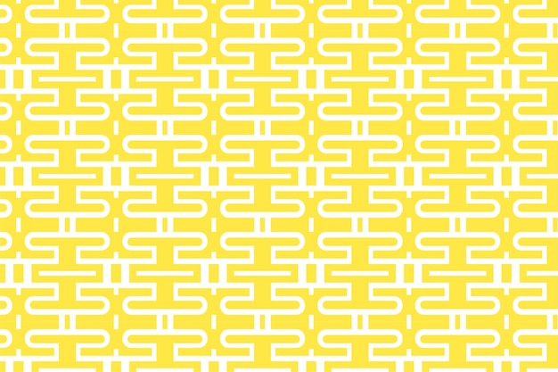 yellow abstract seamless pattern Geometric curve ornament illustration rectangle decoration