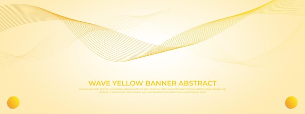 Yellow Abstract Wave Background Template Design