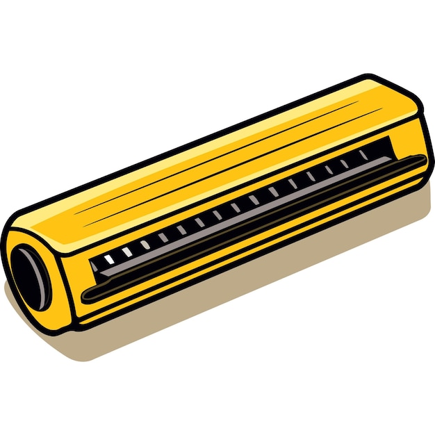 Vector yellow air conditioner illustration