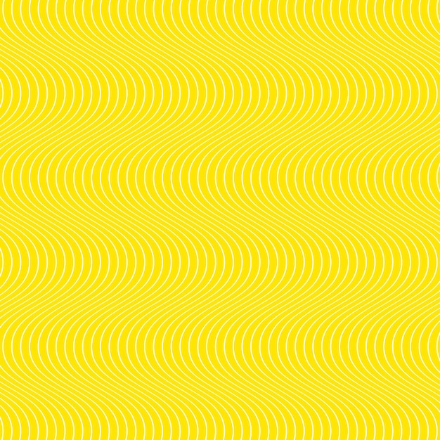 a yellow background with a pattern of wavy lines