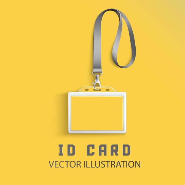 a yellow background with a silver strap that says i - d