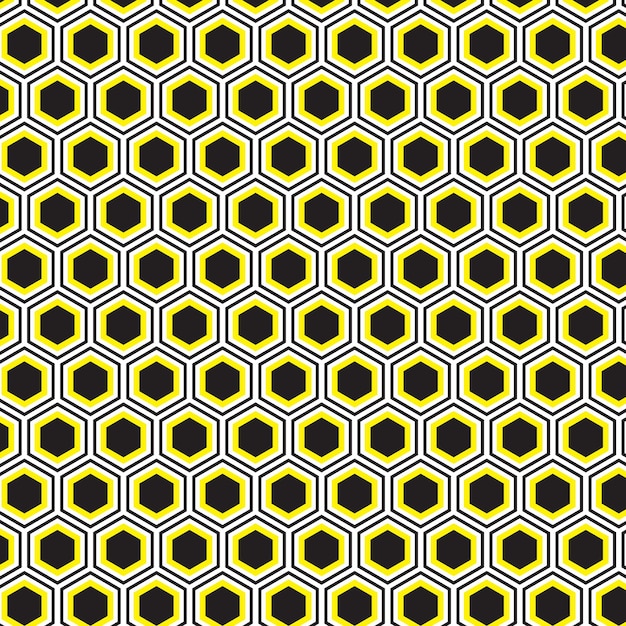 yellow and black geometric pattern on a yellow background