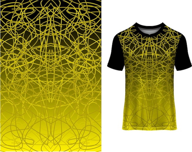 yellow and black jersey pattern