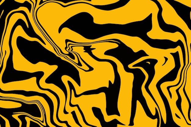 Yellow and Black Liquify Effect Background